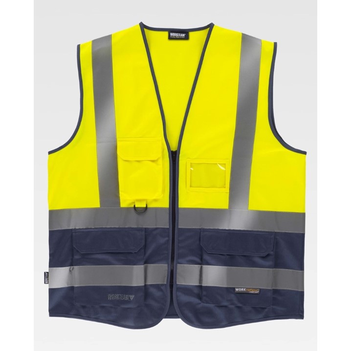 Colete AV WorkTeam Bicolor C3606 (Ref. VCWT0C3606) - Equipamento de Proteção Individual JCR
