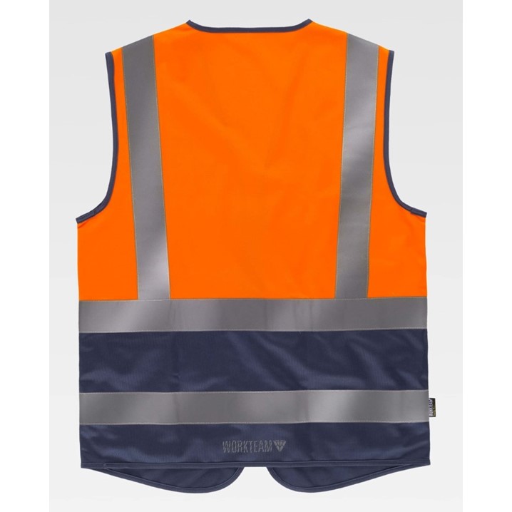 Colete AV WorkTeam Bicolor C3606 (Ref. VCWT0C3606) - Vista 4 Equipamento JCR