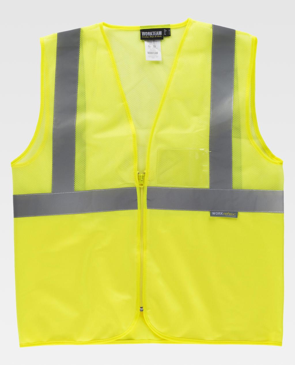 Colete refletor Workteam C3612 (Ref. VCWT0C3612) - Equipamento de Proteção Individual JCR