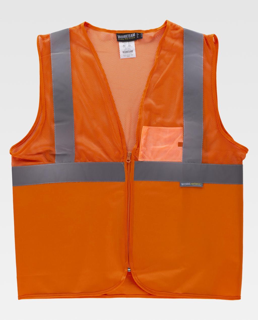 Colete refletor Workteam C3612 (Ref. VCWT0C3612) - Vista 3 Equipamento JCR