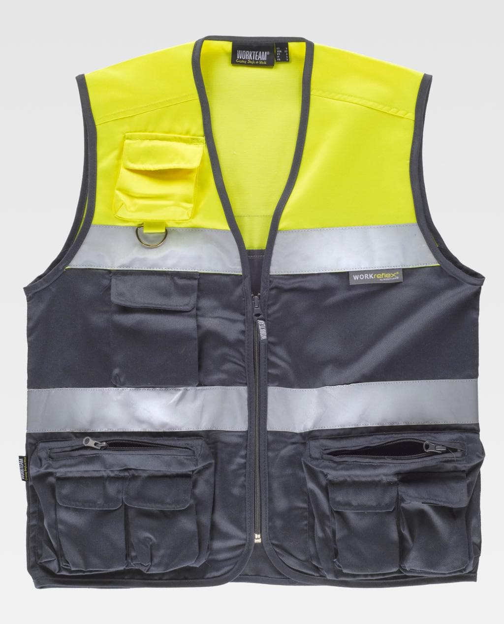 Colete WorkTeam Bicolor C4010 (Ref. VCWT0C4010) - Equipamento de Proteção Individual JCR
