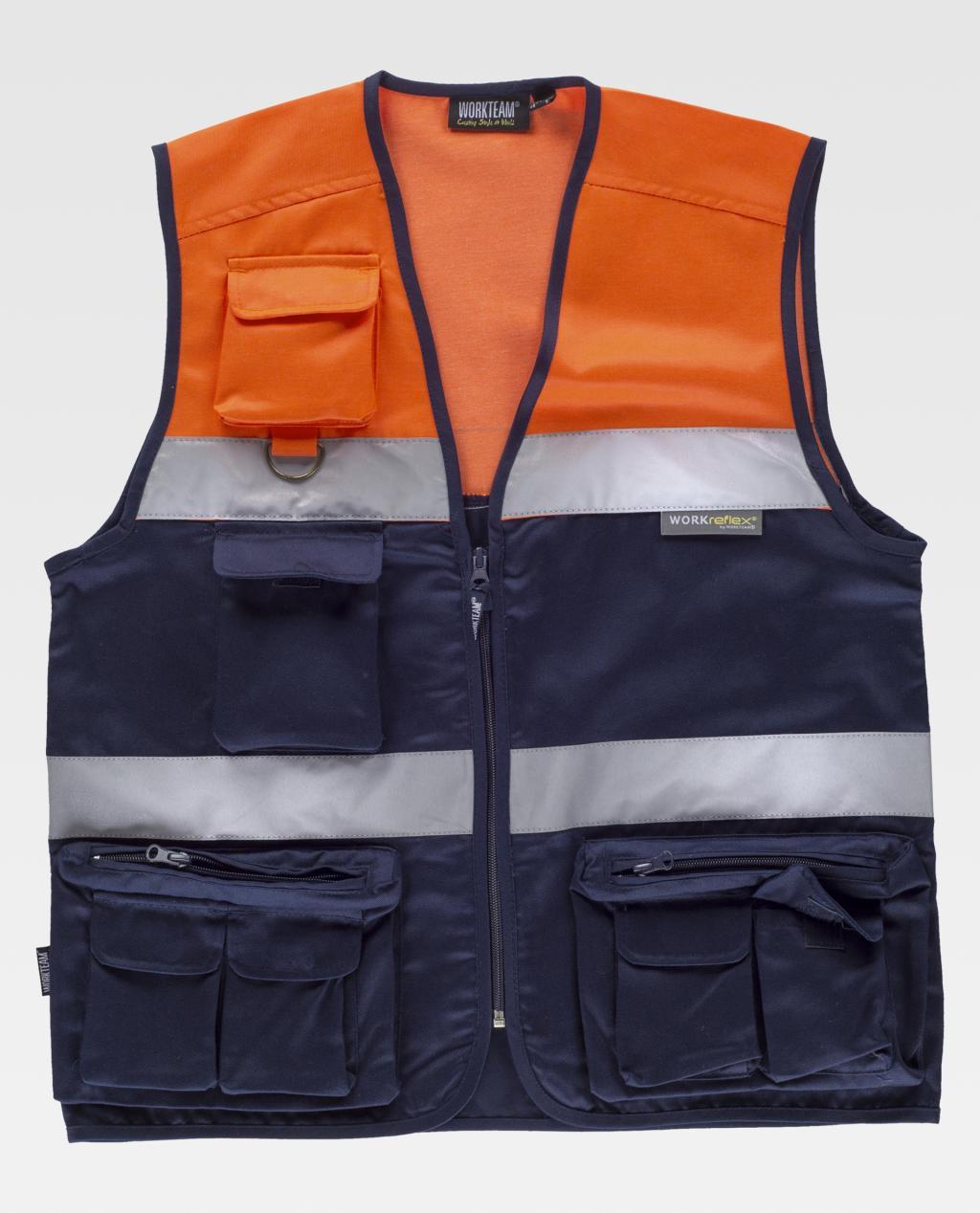Colete WorkTeam Bicolor C4010 (Ref. VCWT0C4010) - Vista 4 Equipamento JCR