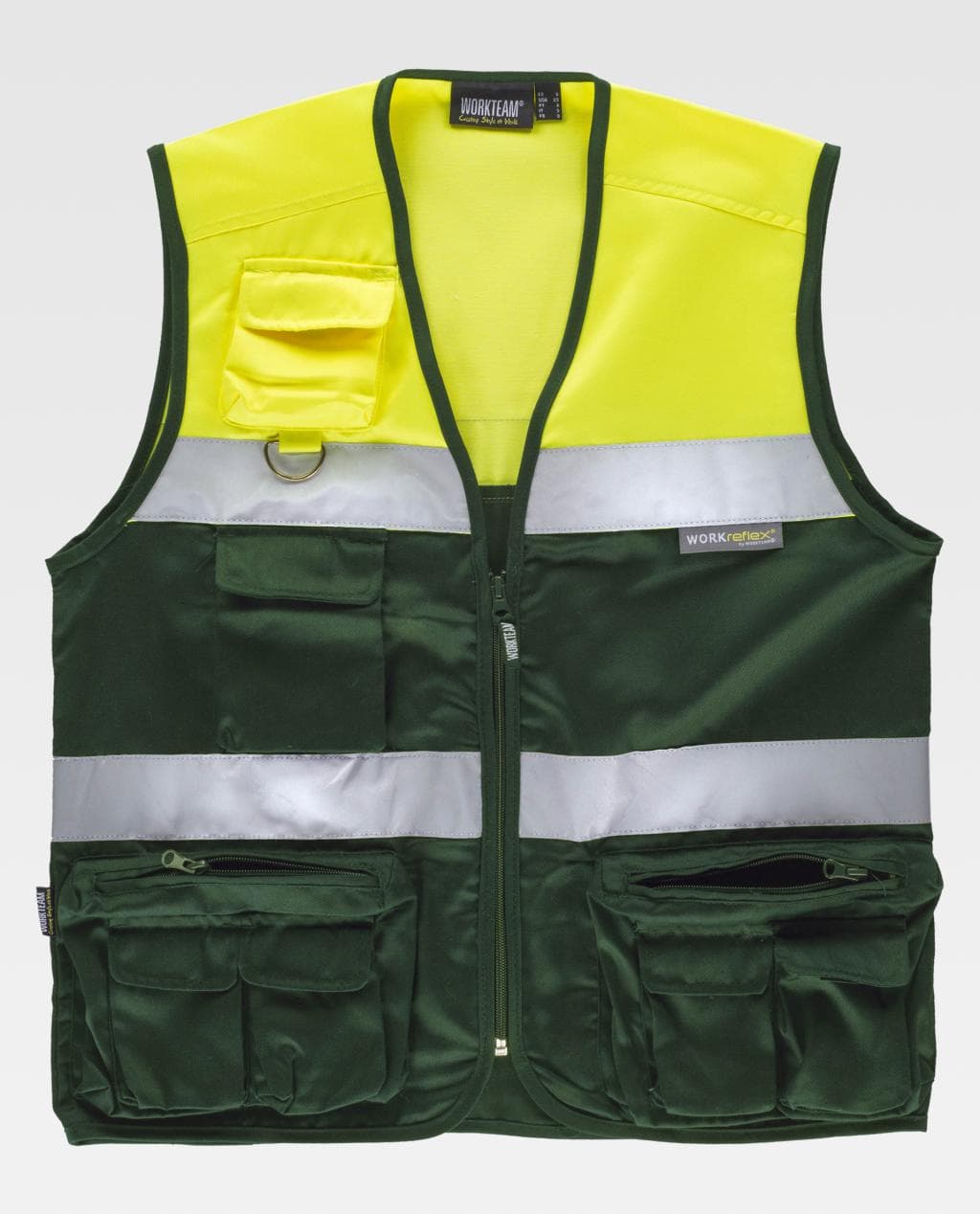 Colete WorkTeam Bicolor C4010 (Ref. VCWT0C4010) - Vista 5 Equipamento JCR