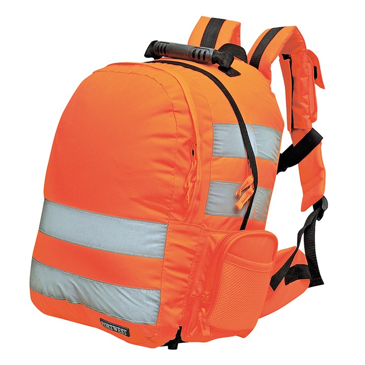 Portwest Hi-Vis Quick Release Backpack B904 (Ref. VDPW00B904) - Equipamento de Proteção Individual JCR
