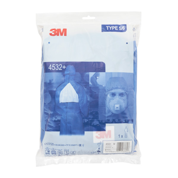 Fato de proteção azul 3M 4532+ tipo 5/6 (Ref. VF3M04532) - Vista 4 Equipamento JCR