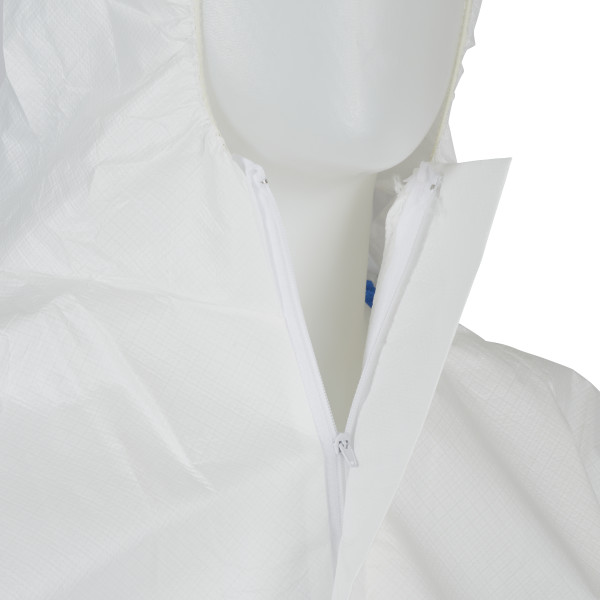 White/Blue 3M 4535 Protective Coverall Type 5/6 (Ref. VF3M04535) - Vista 3 Equipamento JCR