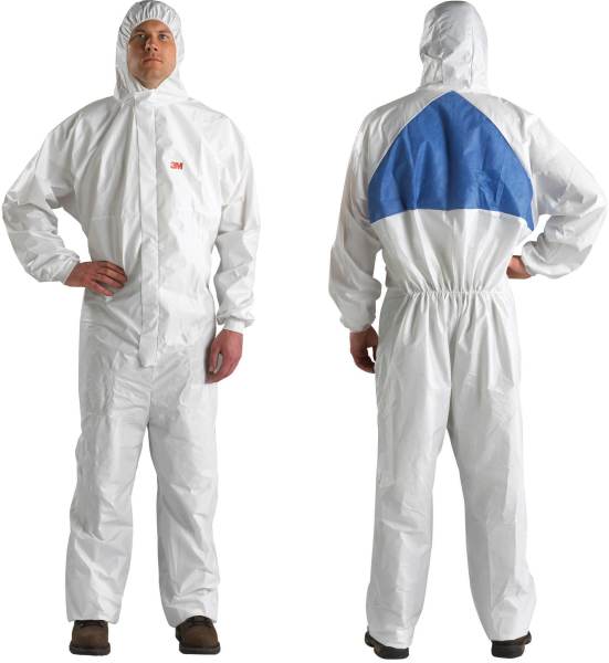 Fato de proteção branco/azul 3M 4540+ tipo 5/6 (Ref. VF3M04540) - Vista 2 Equipamento JCR