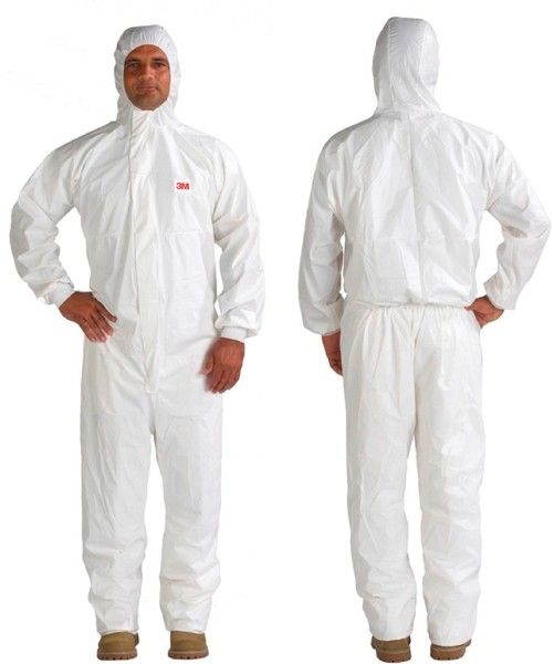 Fato de proteção branco 3M 4545 tipo 5/6 (Ref. VF3M04545W) - Vista 6 Equipamento JCR