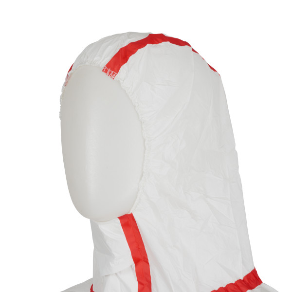 Fato de proteção branco/verm 3M 4565 tipo 4/5/6 (Ref. VF3M04565) - Vista 2 Equipamento JCR