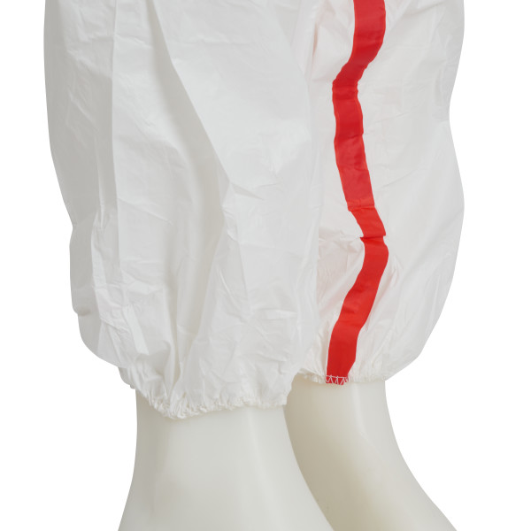 Fato de proteção branco/verm 3M 4565 tipo 4/5/6 (Ref. VF3M04565) - Vista 5 Equipamento JCR