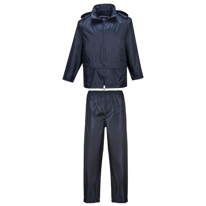 Fato de chuva Portwest Essentials L440 | Casaco + Calças (Ref. VFPW00L440) - Equipamento de Proteção Individual JCR