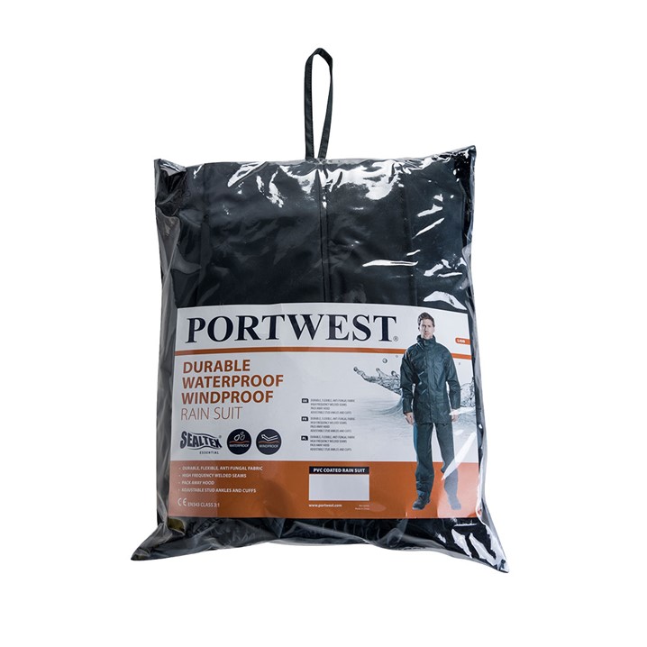 Fato de chuva Portwest Sealtex L450 | Casaco + Calças (Ref. VFPW00L450) - Vista 2 Equipamento JCR