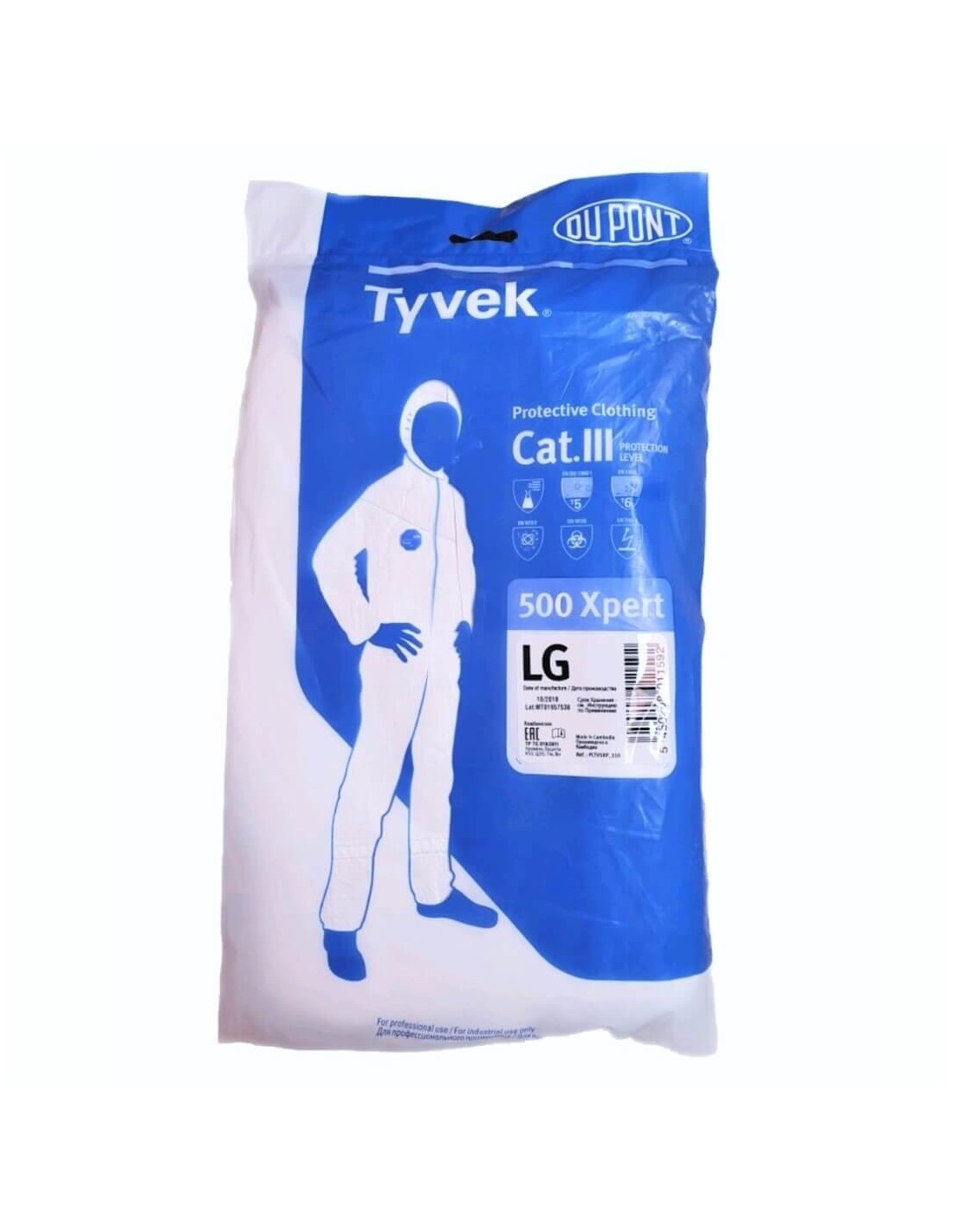 Fato descartável Tyveck classic 500 Xpert (Ref. VFTY0500XP) - Vista 2 Equipamento JCR