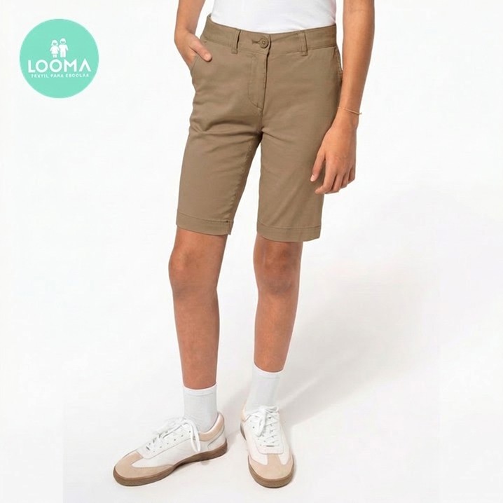 Girls' chino shorts LOOMA FE017 (Ref. VLLO0FE017) - Equipamento de Proteção Individual JCR