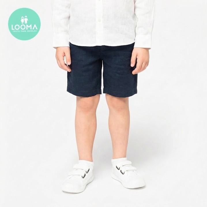 Pantalones cortos de lino para niño LOOMA FE018 (Ref. VLLO0FE018) - Equipamento de Proteção Individual JCR