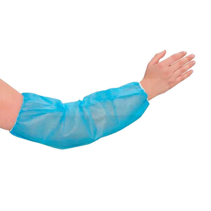 Manguitos descartáveis em PP+PE de alto risco | saco 100un (Ref. VMLU04800A) - Equipamento de Proteção Individual JCR