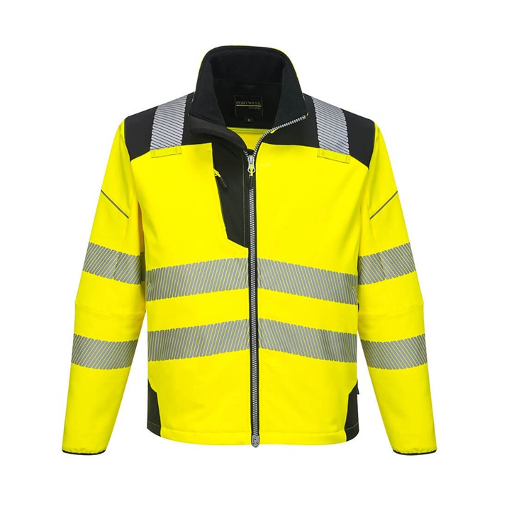 Casaco softshell Portwest PW3 HI-Vis | T402 (Ref. VSPW00T402) - Vista 2 Equipamento JCR