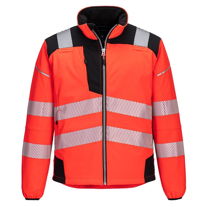 Casaco softshell Portwest PW3 HI-Vis | T402 (Ref. VSPW00T402) - Vista 3 Equipamento JCR