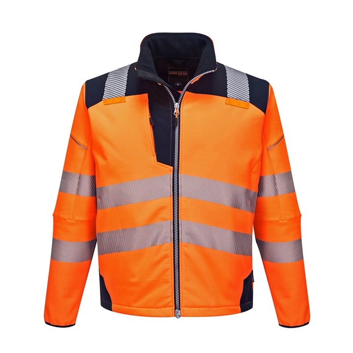 Casaco softshell Portwest PW3 HI-Vis | T402 (Ref. VSPW00T402) - Vista 5 Equipamento JCR
