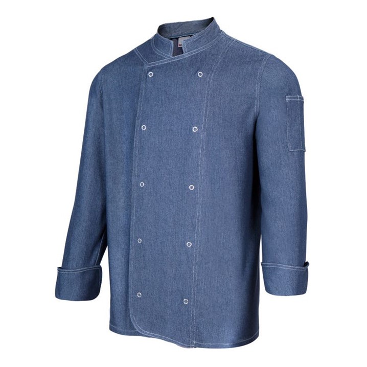 Jaleca de cozinha Velilla Denim 405207 (Ref. VSVL405207) - Equipamento de Proteção Individual JCR