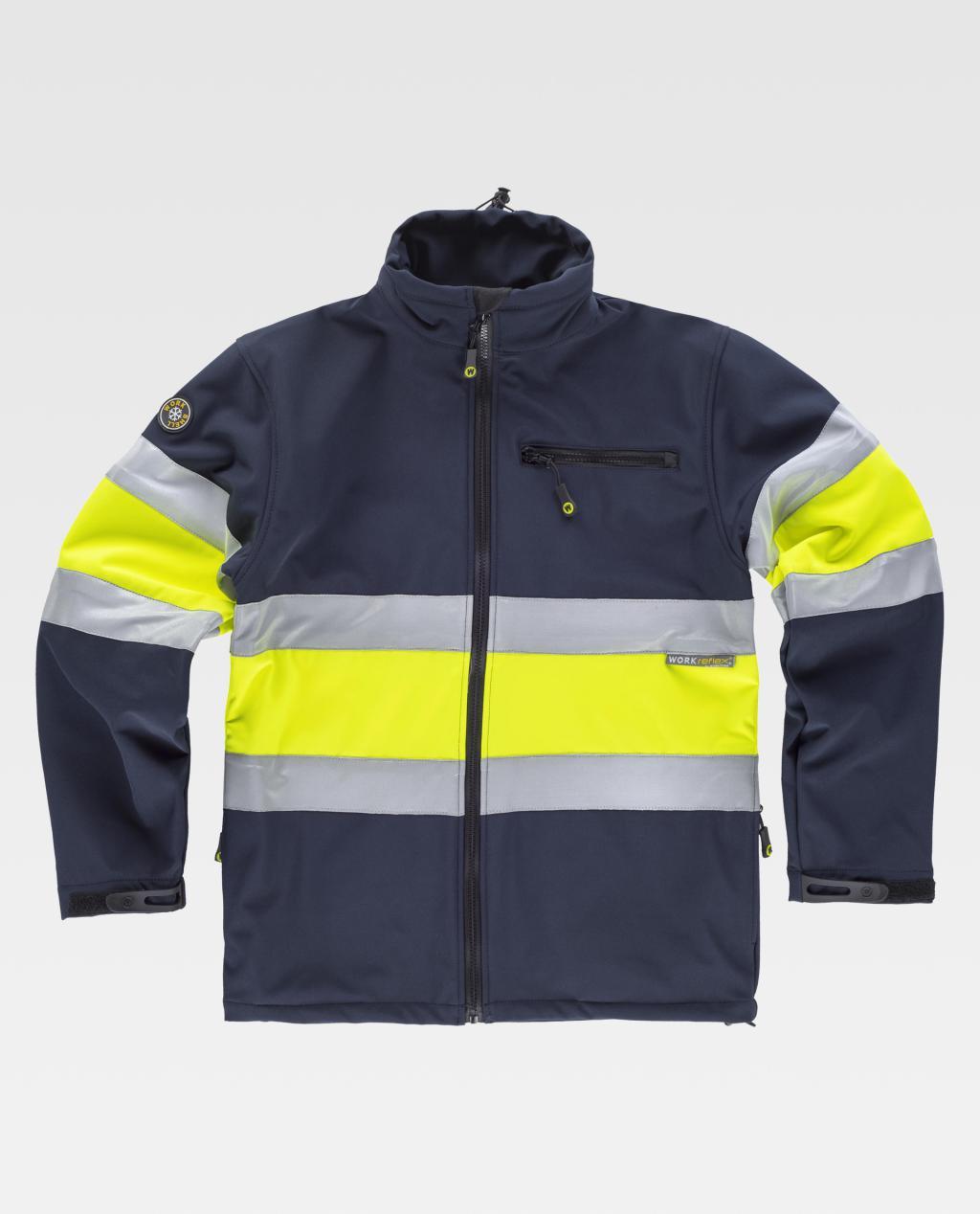 Casaco workshell WorkTeam S9520 (Ref. VSWT0S9520) - Vista 3 Equipamento JCR