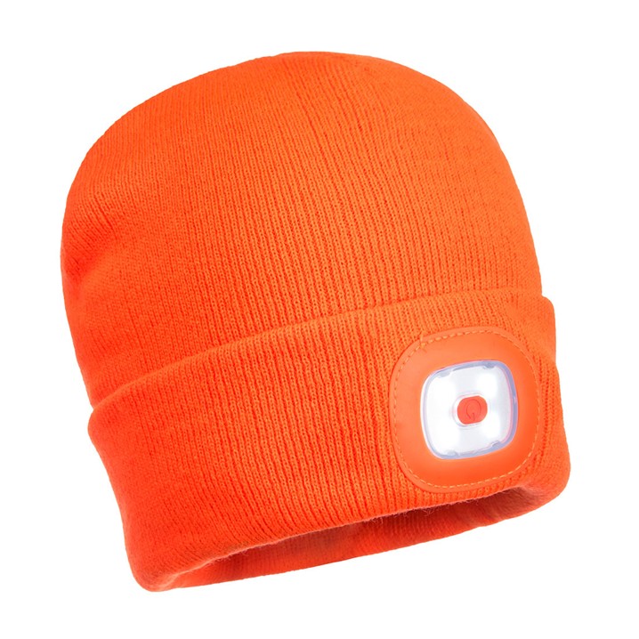 Gorro Portwest com LED B029 | recarregável USB (Ref. VTPW00B029) - Vista 5 Equipamento JCR