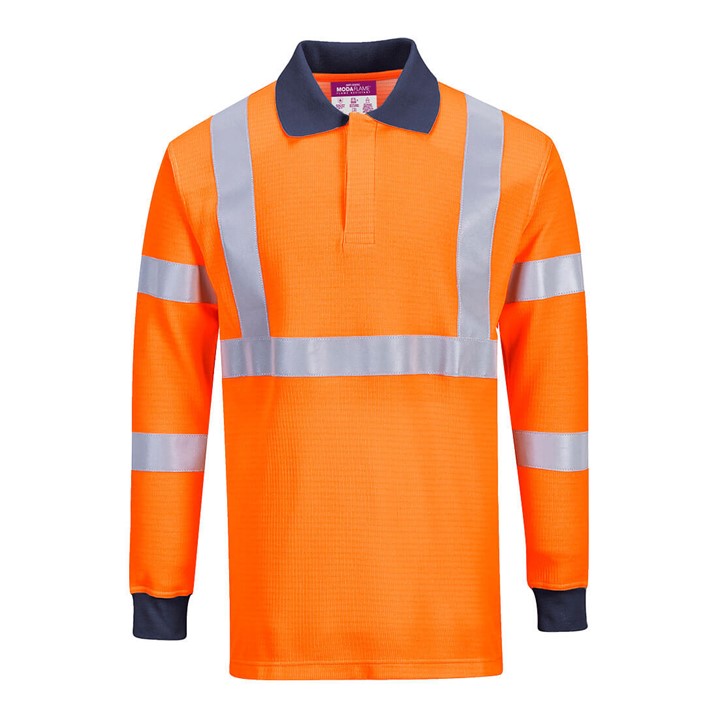 Polo Portwest m/comprida FR76 (Ref. VXPW00FR76) - Equipamento de Proteção Individual JCR