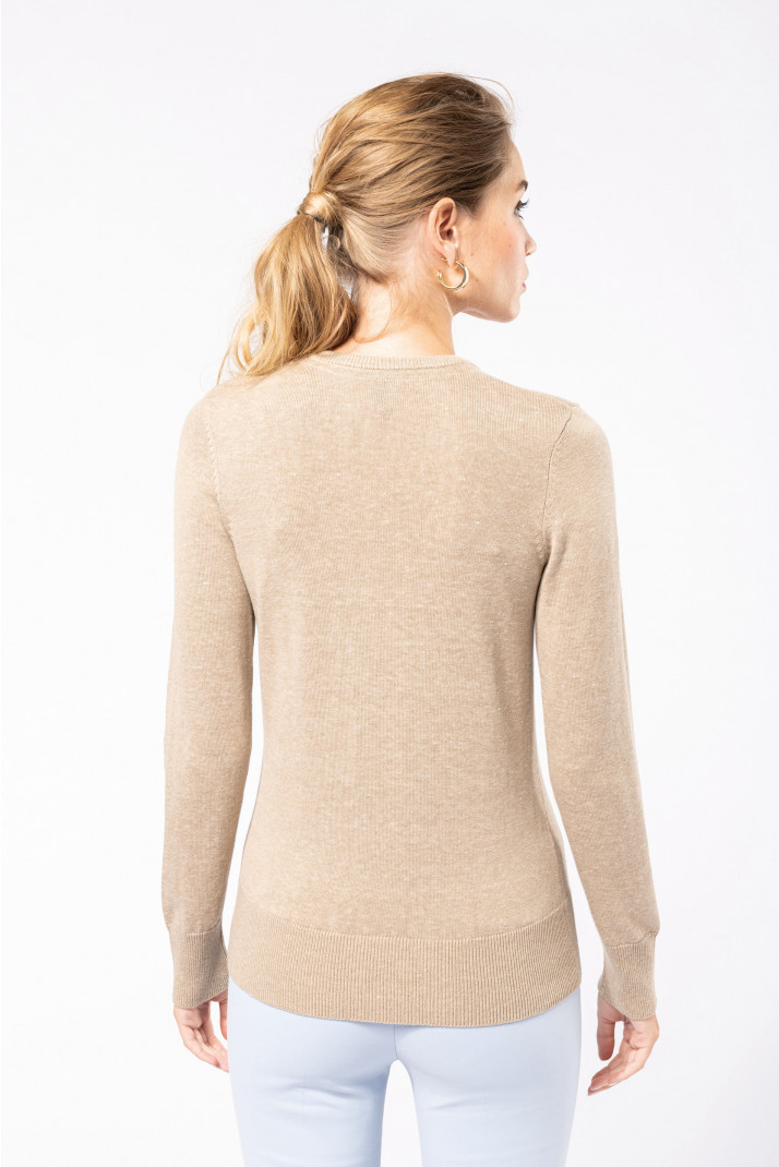 Pullover Kariban de senhora com decote em V K966 (Ref. VXSKA0K966) - Vista 8 Equipamento JCR