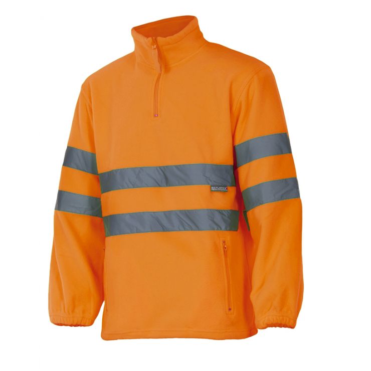 Velilla High Visibility Fleece Sweatshirt P180 (Ref. VXSVL0P180) - Vista 2 Equipamento JCR