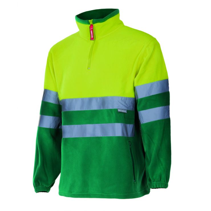 Velilla Two-Tone Hi-Vis Fleece Sweatshirt P182 (Ref. VXSVL0P182) - Vista 3 Equipamento JCR