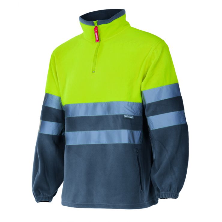 Velilla Two-Tone Hi-Vis Fleece Sweatshirt P182 (Ref. VXSVL0P182) - Vista 4 Equipamento JCR