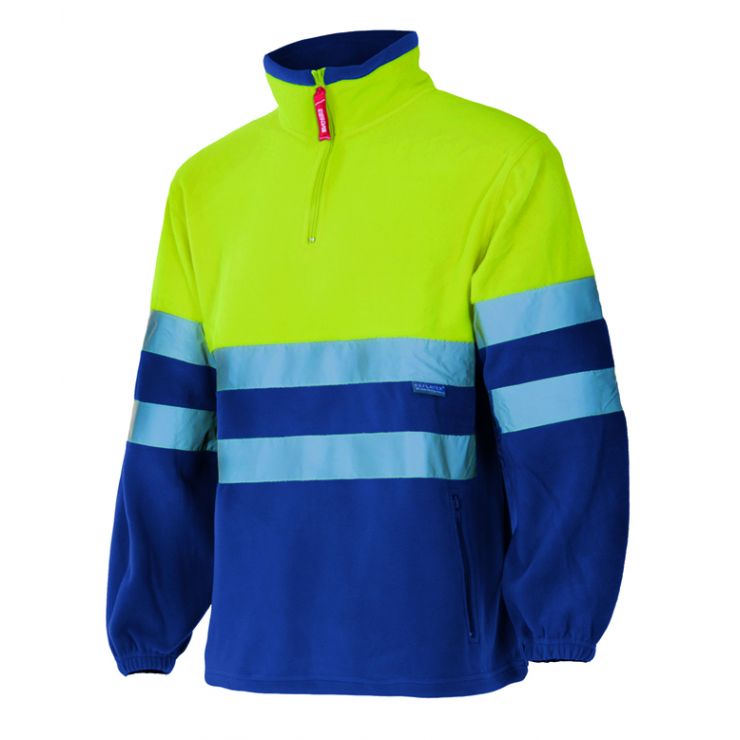 Velilla Two-Tone Hi-Vis Fleece Sweatshirt P182 (Ref. VXSVL0P182) - Vista 5 Equipamento JCR