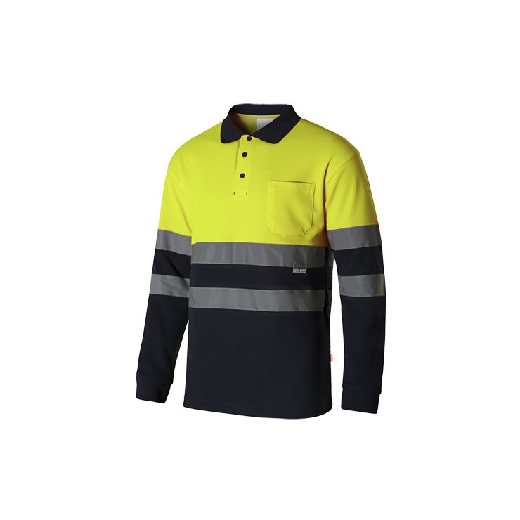 Polo Velilla AV bicolor m/comprida 305515 (Ref. VXVL305515) - Vista 4 Equipamento JCR